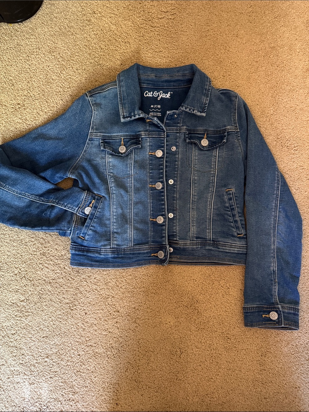 Cat & Jack Medium Blue Denim Jacket